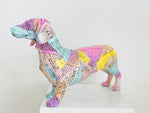 Colorful Newspaper Dachshund