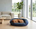 Load image into Gallery viewer, Bowsers Crescent Reversible Orthopedic Dog Bed in greystone-tartan-ash