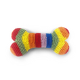 Load image into Gallery viewer, Rainbow Bone Crochet Toy - Southlake Paws