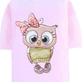 Load image into Gallery viewer, Hello Doggie Cutie Dog Tee Collection Baby Pink Owl Dog T - Shirt