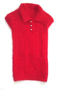 Load image into Gallery viewer, Luxury Preppy Cable Polo Sweater, Red