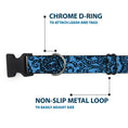 Load image into Gallery viewer, Plastic Clip Collar - Bandana/Skulls Baby Blue/Black