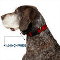 Load image into Gallery viewer, Plastic Clip Collar - Bandana/Skulls Black/Red