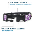 Load image into Gallery viewer, Plastic Clip Collar - Bandana/Skulls White/Purple