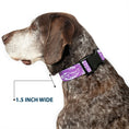 Load image into Gallery viewer, Plastic Clip Collar - Bandana/Skulls White/Purple