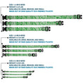 Load image into Gallery viewer, Plastic Clip Collar - Bandana/Skulls Irish Green/White