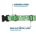 Load image into Gallery viewer, Plastic Clip Collar - Bandana/Skulls White/Irish Green