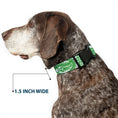 Load image into Gallery viewer, Plastic Clip Collar - Bandana/Skulls White/Irish Green