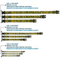 Load image into Gallery viewer, Plastic Clip Collar - Bandana/Skulls Gold/Green