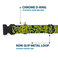 Load image into Gallery viewer, Plastic Clip Collar - Bandana/Skulls Green/Gold