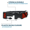 Load image into Gallery viewer, Plastic Clip Collar - Bandana/Skulls Black/Orange