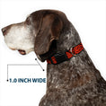 Load image into Gallery viewer, Plastic Clip Collar - Bandana/Skulls Black/Orange