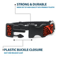 Load image into Gallery viewer, Plastic Clip Collar - Bandana/Skulls Orange/Black