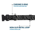 Load image into Gallery viewer, Plastic Clip Collar - Bandana/Skulls Black/Silver