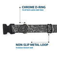 Load image into Gallery viewer, Plastic Clip Collar - Bandana/Skulls Silver/Black