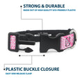 Load image into Gallery viewer, Plastic Clip Collar - Bandana/Skulls Pink/White