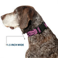 Load image into Gallery viewer, Plastic Clip Collar - Bandana/Skulls Black/Pink