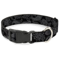 Load image into Gallery viewer, Plastic Clip Collar - Bandana Black/Gray