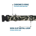 Load image into Gallery viewer, Plastic Clip Collar - BD AUTHENTIC SEATBELT BELT SINCE 1993 Flames Olive/Tan
