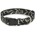 Load image into Gallery viewer, Plastic Clip Collar - BD AUTHENTIC SEATBELT BELT SINCE 1993 Flames Olive/Tan
