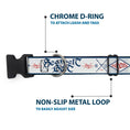 Load image into Gallery viewer, Plastic Clip Collar - Buckle-Down AUTHENTIC SEATBELT BELT White/Blue/Red