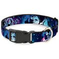 Load image into Gallery viewer, Plastic Clip Collar - Buzz Lightyear Poses Galaxy Blues