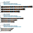 Load image into Gallery viewer, Plastic Clip Collar - Woody REACH FOR THE SKY Denim Blue Print