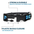 Load image into Gallery viewer, Plastic Clip Collar - Buzz Poses/Stars TO INFINITY AND BEYOND Black/Blues