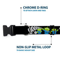 Load image into Gallery viewer, Plastic Clip Collar - Toy Story 3-Aliens OOOOOHHH Black/White/Gray