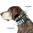Load image into Gallery viewer, Plastic Clip Collar - Pixar Holiday Collection Nutcracker Characters Lineup/Stars White/Blues