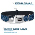 Load image into Gallery viewer, AVATAR LAST AIRBENDER Title Logo Full Color Black/White Seatbelt Buckle Collar - Avatar Last Airbender Water Element Symbol Blues