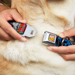 Dog Collar AVA - MARVEL COMICS LOGO FULL COLOR - CLASSIC BLACK PANTHER ACTION POSES/STACKED COMICS