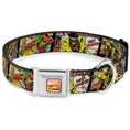 Load image into Gallery viewer, Marvel Comics Logo Full Color Seatbelt Buckle Collar - 5-Classic Luke Cage Comic Scene Blocks