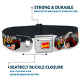 Load image into Gallery viewer, Marvel Comics Seatbelt Buckle Collar - THE MIGHTY THOR Action Poses