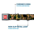 Load image into Gallery viewer, MARVEL UNIVERSE MARVEL Full Color Red White Seatbelt Buckle Collar - LOKI Poses Black/Gold/Green
