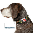 Load image into Gallery viewer, MARVEL UNIVERSE MARVEL Full Color Red White Seatbelt Buckle Collar - LOKI Poses Black/Gold/Green