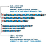 MARVEL UNIVERSE MARVEL Full Color Red White Seatbelt Buckle Collar - Kawaii Thor Poses/Hammer Monogram Blues