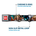 Load image into Gallery viewer, MARVEL UNIVERSE MARVEL Full Color Red White Seatbelt Buckle Collar - Astonishing Thor #3 Poses/Hammer Logo