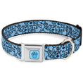 Load image into Gallery viewer, Blue's Clues Paw Full Color Blues Seatbelt Buckle Collar - Blue's Clues Blue Poses Scattered Blues
