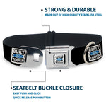 BUILT FORD TOUGH Logo2 Full Color Black White Blue Seatbelt Buckle Collar - BUILT FORD TOUGH Logo2 Black/White/Blue