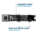 Load image into Gallery viewer, Batman Black Silver Seatbelt Buckle Collar - BATMAN w/Bat Signals & Flying Bats Black/White