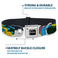Load image into Gallery viewer, Batman Black/Silver Seatbelt Buckle Collar - BATGIRL-IS SHE HERO OR VILLAIN? w/Batgirl in Action