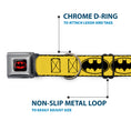 Load image into Gallery viewer, Batman Full Color Black Yellow Seatbelt Buckle Collar - Bat Signal-3 Yellow/Black/Yellow