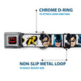 Load image into Gallery viewer, Batman Full Color Black Yellow Seatbelt Buckle Collar - Batman & Robin Blocks White