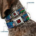 Load image into Gallery viewer, Batman Full Color Black Yellow Seatbelt Buckle Collar - BATMAN & Villains2/Cityscape