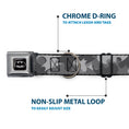 Load image into Gallery viewer, Batman Black/Silver/Black Seatbelt Buckle Collar - Bat Signal Stacked Black/Grays