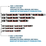 BETTY BOOP Text Heart Logo Full Color Black/White Seatbelt Buckle Collar - BETTY BOOP Angel and Devil Poses with Text Black/White/Red