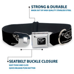 Corvette Seatbelt Buckle Collar - Corvette Black/Silver REPEAT