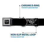 Corvette Seatbelt Buckle Collar - Corvette Black/Silver REPEAT