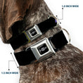 Load image into Gallery viewer, Chevy Bowtie Black Silver Seatbelt Buckle Collar - Chevy Bowtie Logo REPEAT